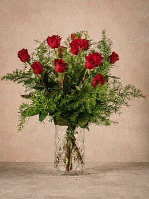 Bouquet di rose rosse, fiori freschi per occasioni speciali