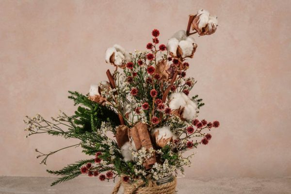 Bouquet Norvegia, fiori secchi e fiori di cotone Frida's