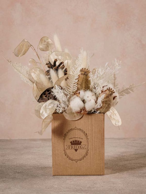 Box Artico piccolo bouquet di fiori in una elegante scatola Frida's