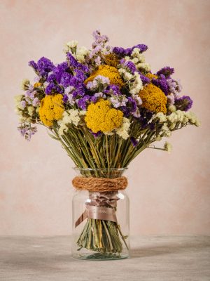 Bouquet Provenza, mazzo di fiori secchi e stabilizzati