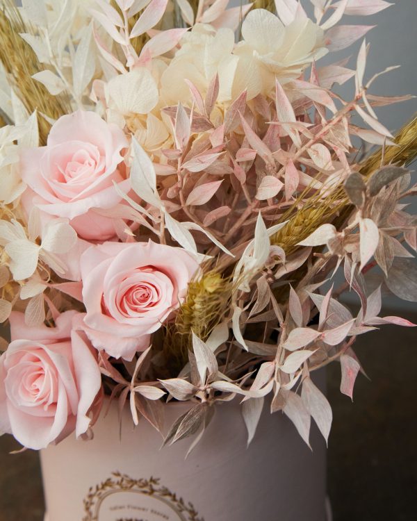 Cappelliera Mini Elafonissi rose stabilizzate
