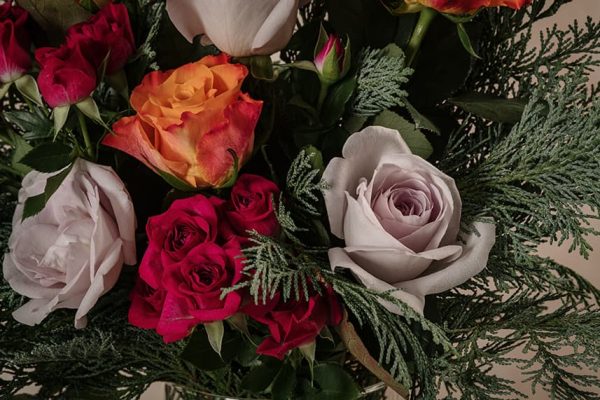 Bouquet Vitality dettaglio rosa colore chiaro