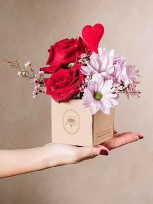 Box Red Sugar, regala i fiori Frida's a San Valentino