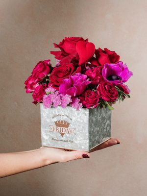 Cubo Meringa d'Amore, regala i fiori Frida's a San Valentino