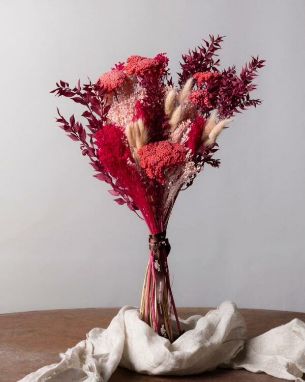 Bouquet Cherry mazzo di fiori secchi e stabilizzati di altissima qualità
