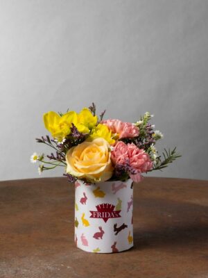 Sushi Tamburino, piccolo bouquet di fiori da regalare a chi ami. Idea regalo per la festa della Donna, primavera, pasqua